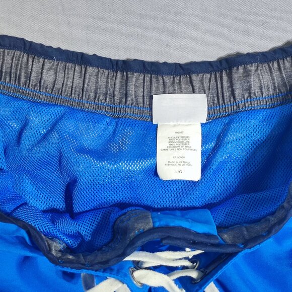 Speedo swim trunk men's size L light blue with grey colour - Picture 6 of 12